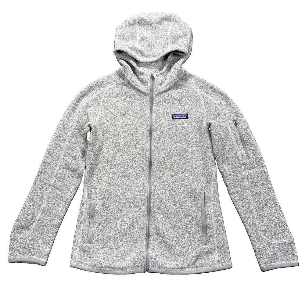 Patagonia Better Sweater Fleece Hooded Jacket Womens XS‎ Heather Grey Gorpcore